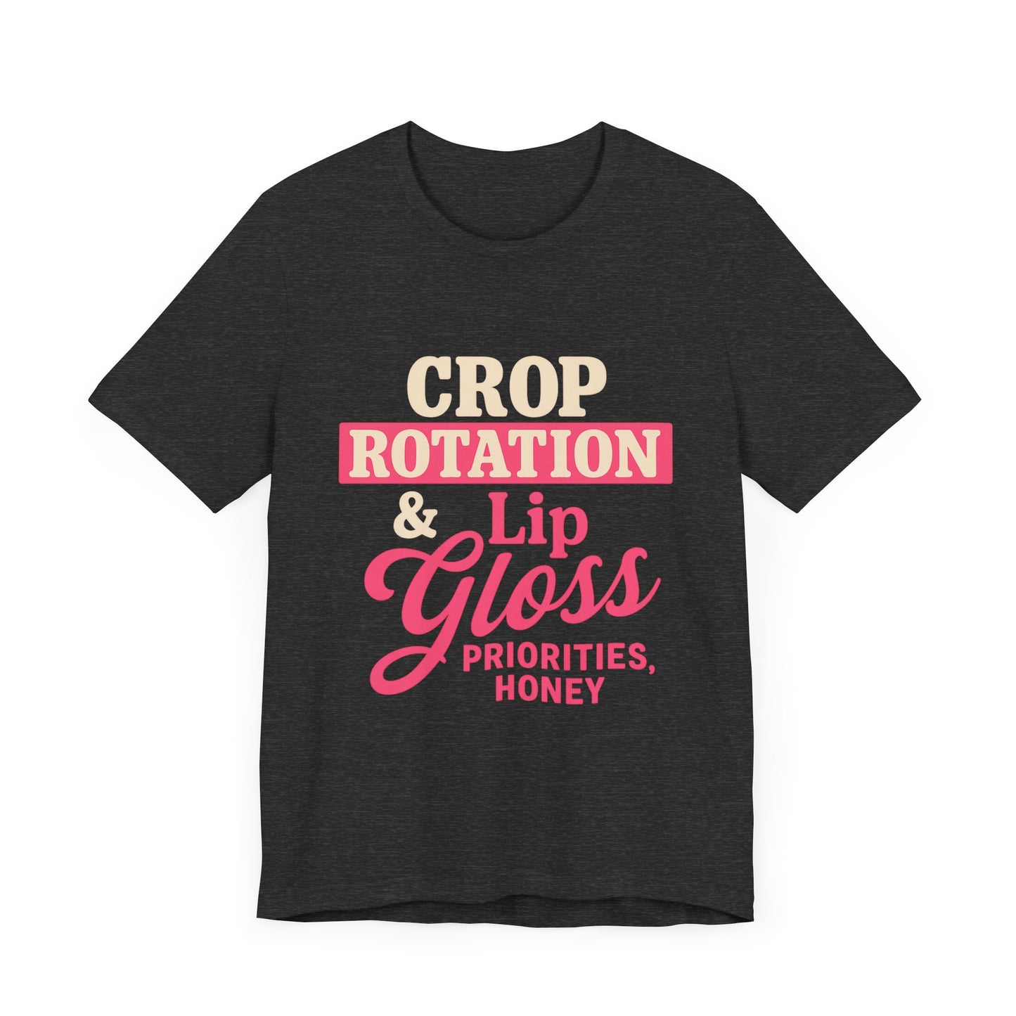Crop Rotation & Lip Gloss Tee, Women's Farming Top.