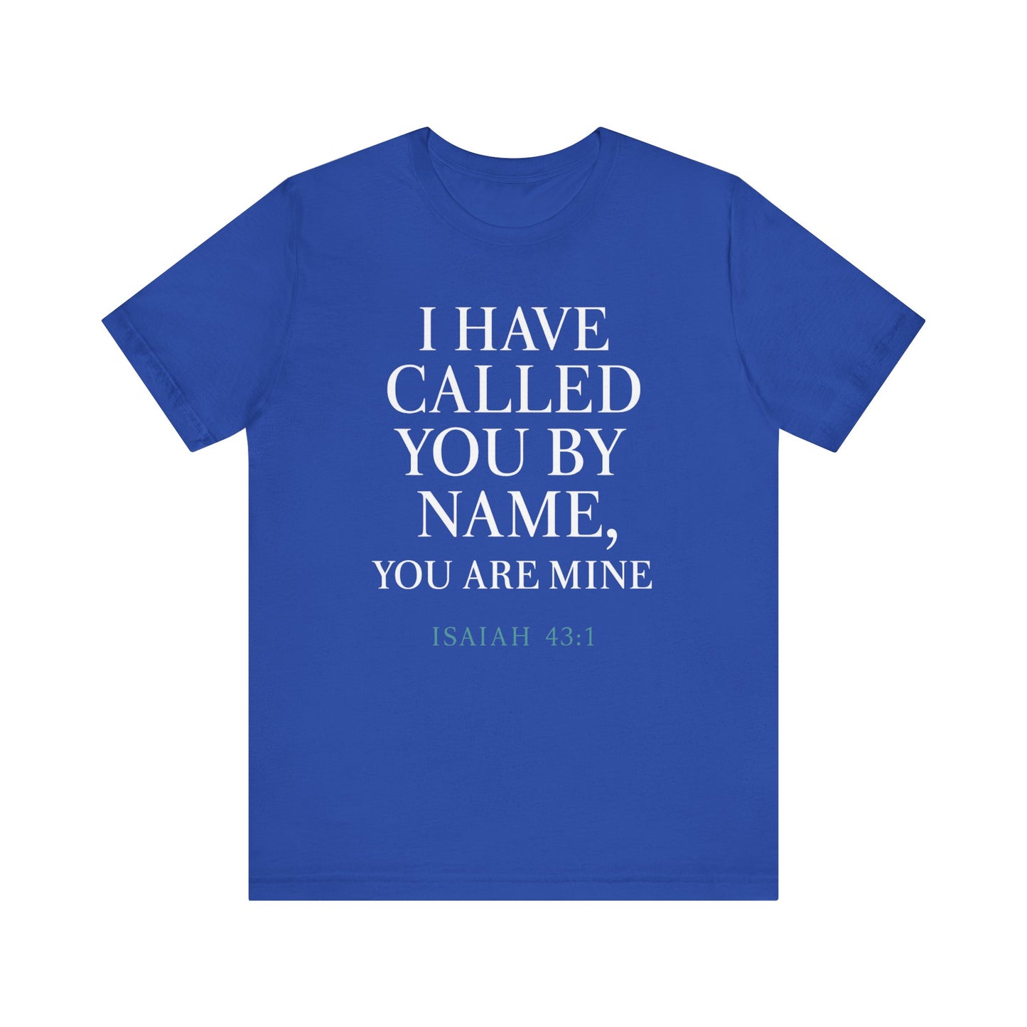 Personalized Faith Tee, Unisex Jersey Shirt, Religious Gift.