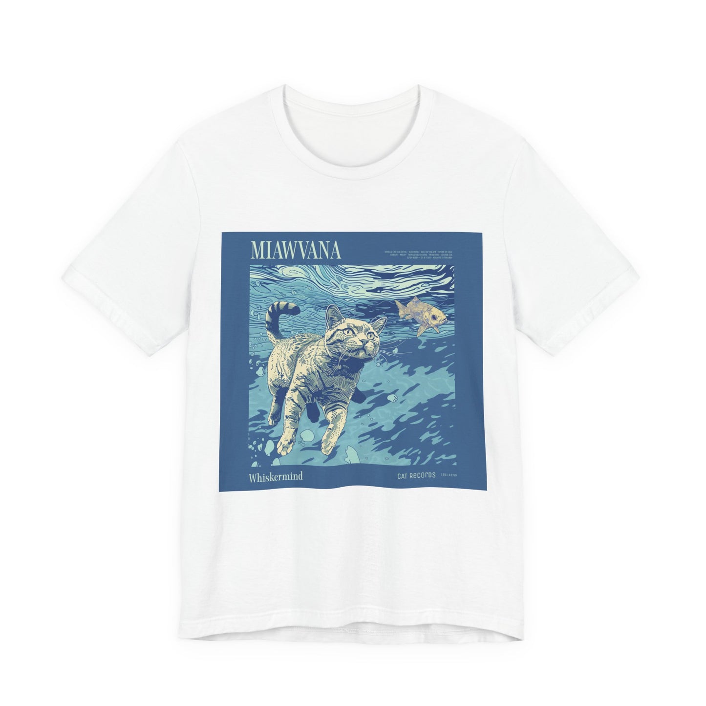 Vintage Cat Graphic Tee, Cool Retro Style T-Shirt,