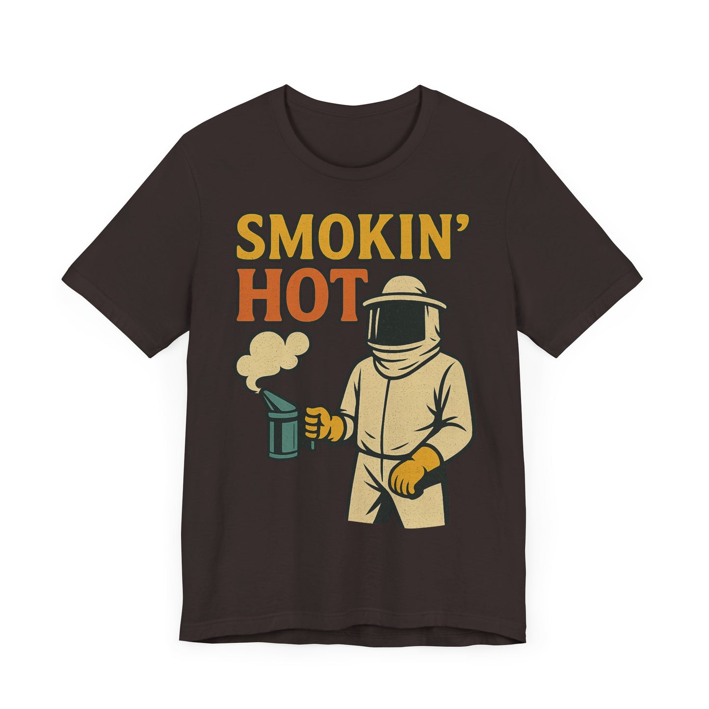 Smokin' Hot Bee Keeper Tee | Fun Graphic T-Shirt, Beekeeping Gift, Funny Summer Shirt.