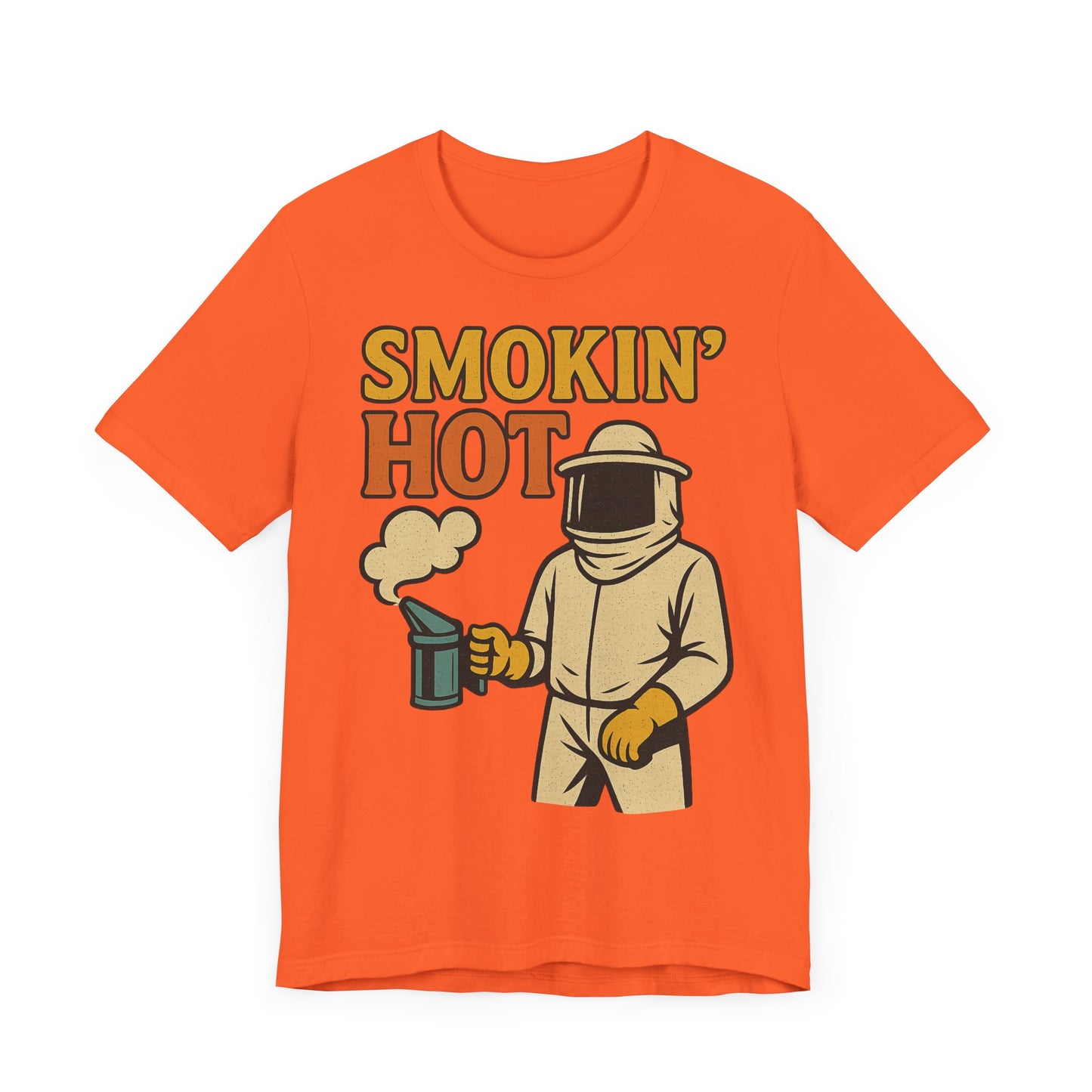 Smokin' Hot Bee Keeper Tee | Fun Graphic T-Shirt, Beekeeping Gift, Funny Summer Shirt.