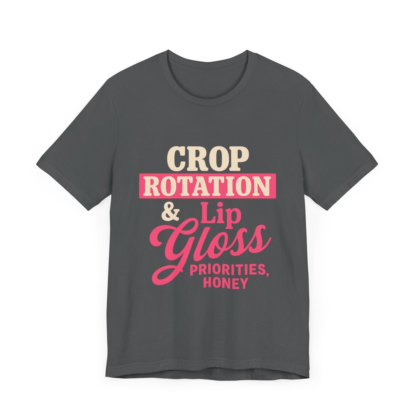 Crop Rotation & Lip Gloss Tee, Women's Farming Top.