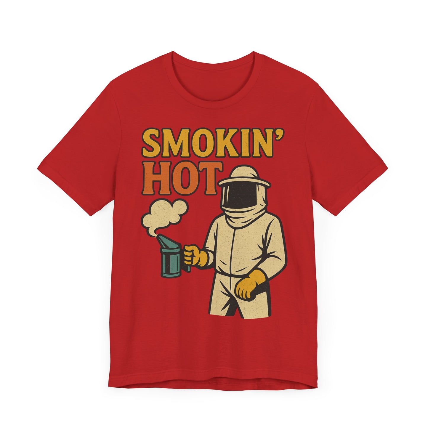 Smokin' Hot Bee Keeper Tee | Fun Graphic T-Shirt, Beekeeping Gift, Funny Summer Shirt.