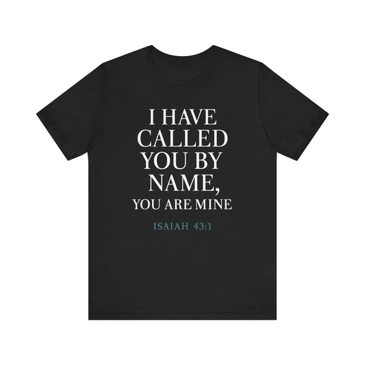 Personalized Faith Tee, Unisex Jersey Shirt, Religious Gift.