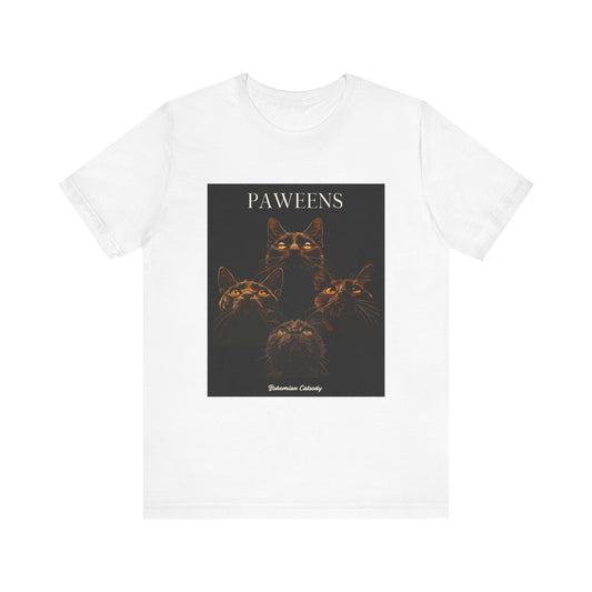 Pawfens Cat Graphic Tee, Cat Lover Gift, Unisex T-Shirt, Cute Animal Apparel, Pet Adoption Awareness, Paw Print Design