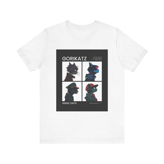 Gorikatz Art Tee | Unisex Jersey Short Sleeve Shirt, Trendy Graphic Top, Perfect for Casual Outings, Gift for Art Lovers, Angel Days Theme